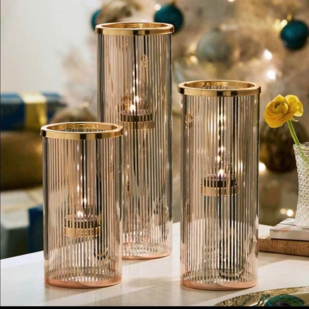 Pinstripe Glam Multi Tealight Holder - Picture 4 of 4